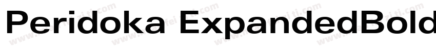 Peridoka ExpandedBold字体转换